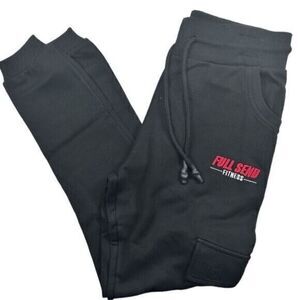 NWT Full Send Men’s Black Cargo Joggers Sweatpants Logo on Leg - Size M